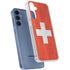 Switzerland Flag Distressed Galaxy A35 5G Clear Case